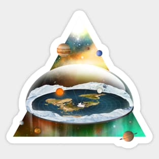 Flat Earth Society Sticker